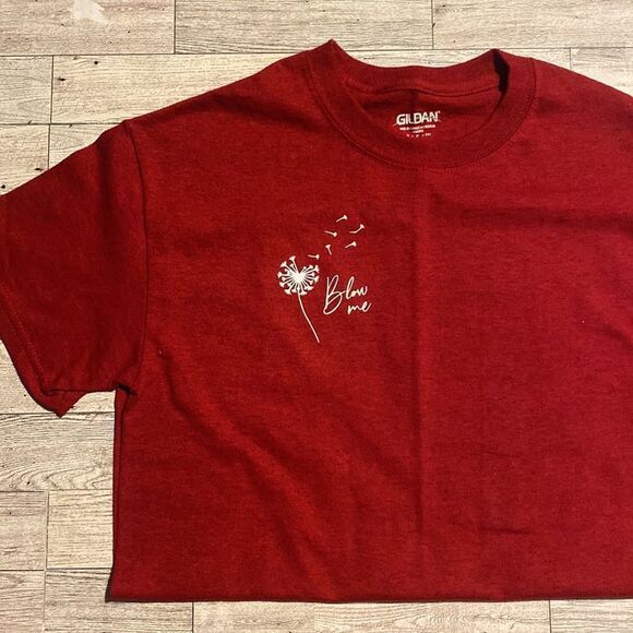 “Blow Me”, Custom Dandelion Graphic, Unisex Tee - Picture 13 of 15